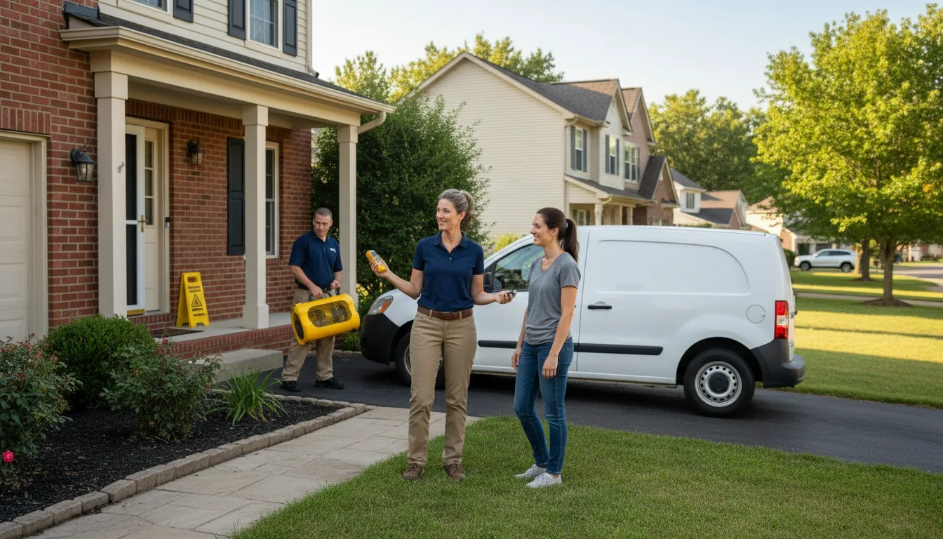 Residential water damage restoration in Elberton, GA